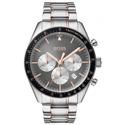 Hugo Boss Men's Watch Chronograph Trophy Grey - HB1513634